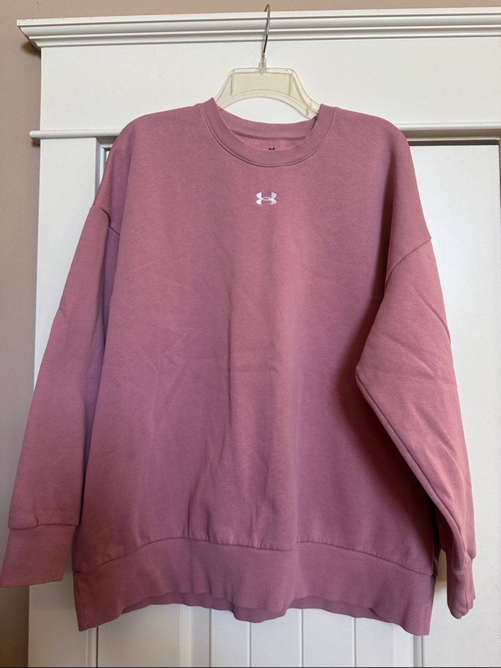 Under Armour Women’s Crewneck Sweatshirt Mauve Pink